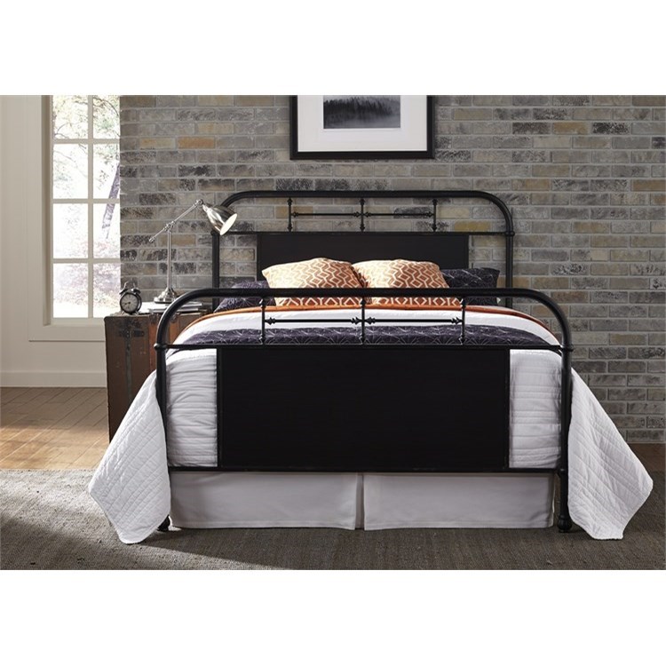 Full metal headboard hot sale and footboard